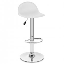 Chaise de Bar Faux Cuir Chrome - Cap