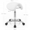 Tabouret Faux Cuir Chrome - Deluxe Saddle