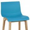 Tabouret de Bar Résine Bois - Drift Bleu