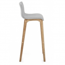 Tabouret de Bar en Tissu - Drift Gris