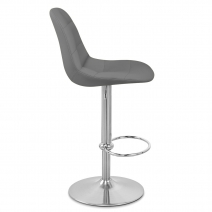 Chaise de Bar Faux Cuir Chrome Brossé - Ferrero