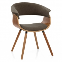 Chaise Bois Tissu - Grafton Crème