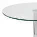 Table Basse Chrome Verre - Glacier Verre Transparent
