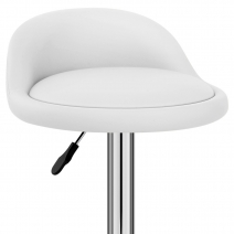 Chaise de Bar Cuir Chrome - Lulu