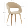 Chaise Bois Tissu - Marcus Gris