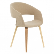 Chaise Bois Tissu - Marcus Gris