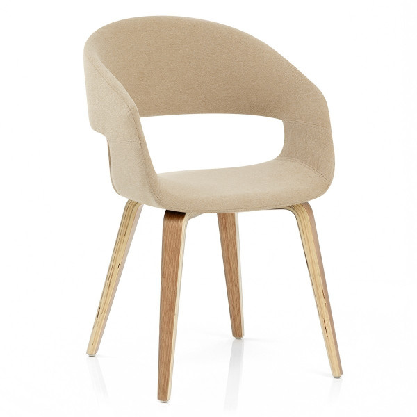 Chaise Bois Tissu - Marcus Gris Chaise Bois Tissu - Marcus Gris