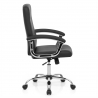 Chaise de Bureau Faux Cuir - Stanford Noir