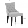 Chaise Tissu Bois Noir - Verdi Gris