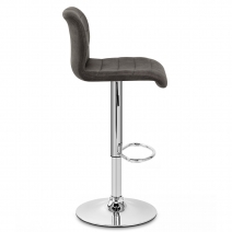 Chaise de bar faux daim - Destiny Noir
