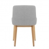 Chaise Bois Tissu - Jersey Chêne