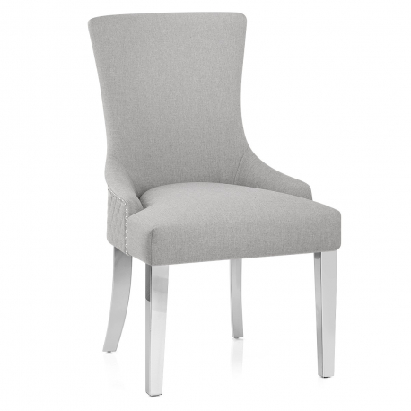 Chaise Métal Tissu - Fontaine Gris
