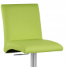 Chaise de Bar Faux Cuir Chrome Brossé - Deluxe High Back