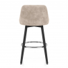 Tabouret de Bar Faux Cuir - Hamilton Creme