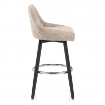 Tabouret de Bar Faux Cuir - Hamilton Creme
