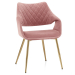 Chaise Metal Velours - Fairfield Rose