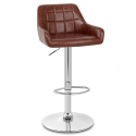 Tabouret de Bar Faux Cuir Antique - Eagle Marron