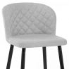 Tabouret de Bar Tissu - Haut Strand Gris