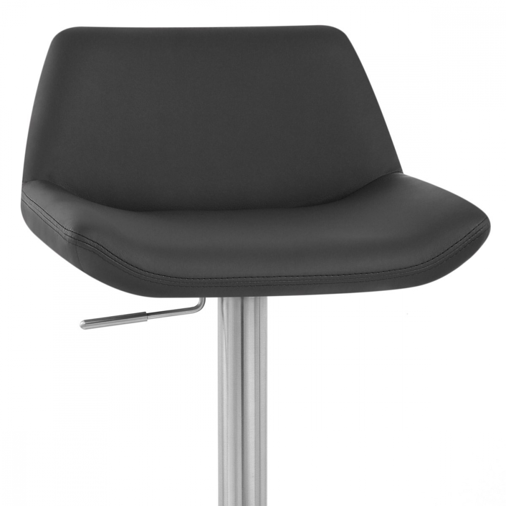 1 x Divine Oscar design élégant en cuir synthétique Tabouret de bar chaise en Noir UK Stock 