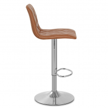 Tabouret de Bar Cuir Véritable - Melody Marron