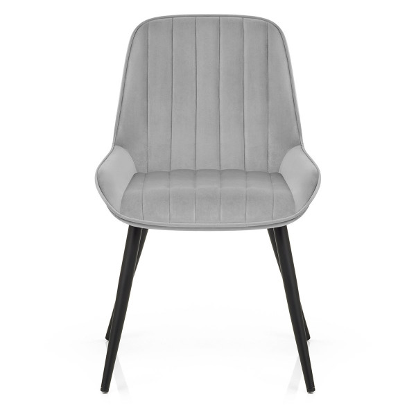 Chaise Velours - Mustang Gris