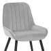 Chaise Velours - Mustang Gris